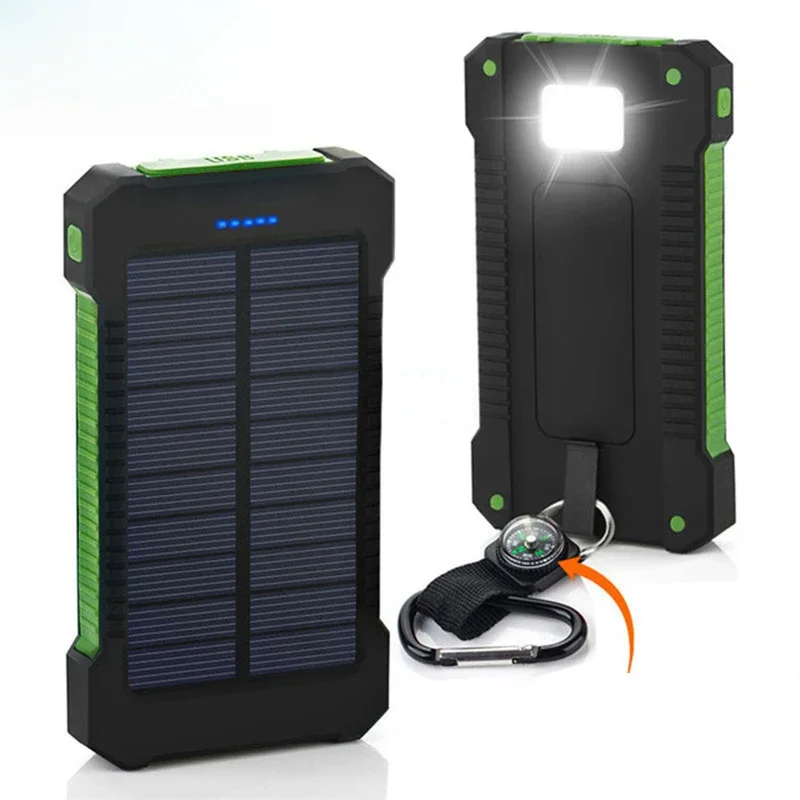 Usb Charger Dynamo - 20000mAh Tragbare Solar-Powerbank Wasserdichte Externe Batterie