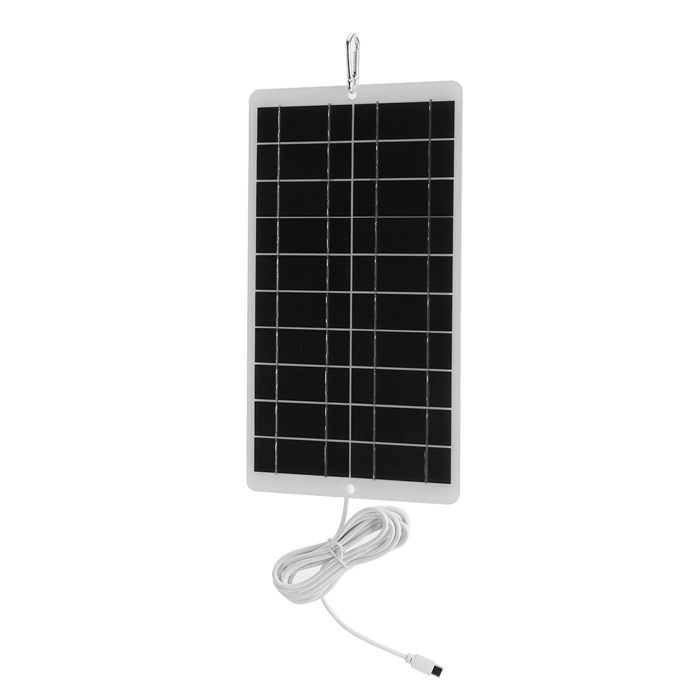 Usb Charger Dynamo - 8W 5V tragbares Solar-Ladegerät mit Typ-C-Ausgang,