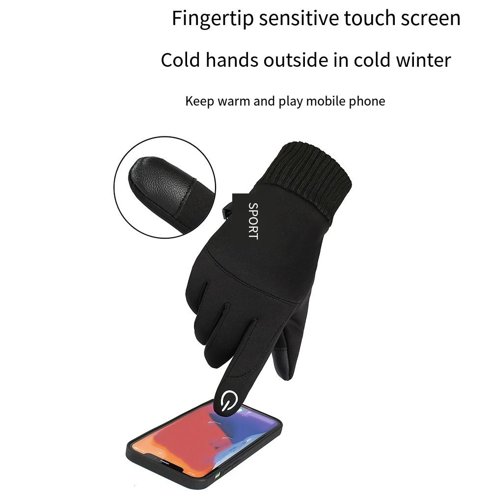 Winter Cycling Commute - Herbst- und Winter-Touchscreen-Handschuhe, winddicht, wasserdicht, Pendlerhandschuhe,