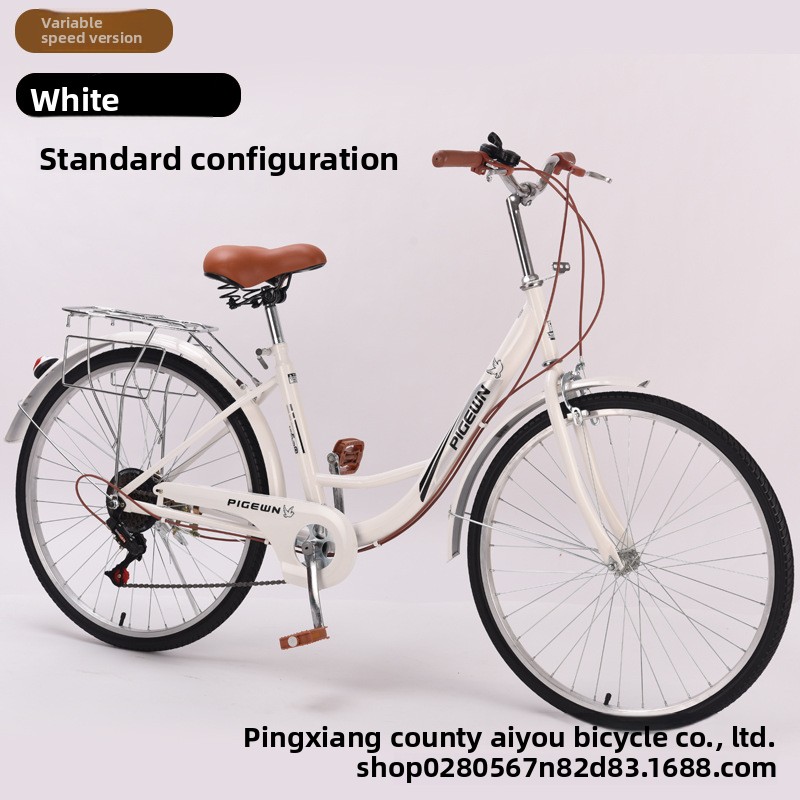Cycling Commute Speed - 24/26 Zoll Vintage Leichtgewicht-Pendlerfahrrad mit Variabler