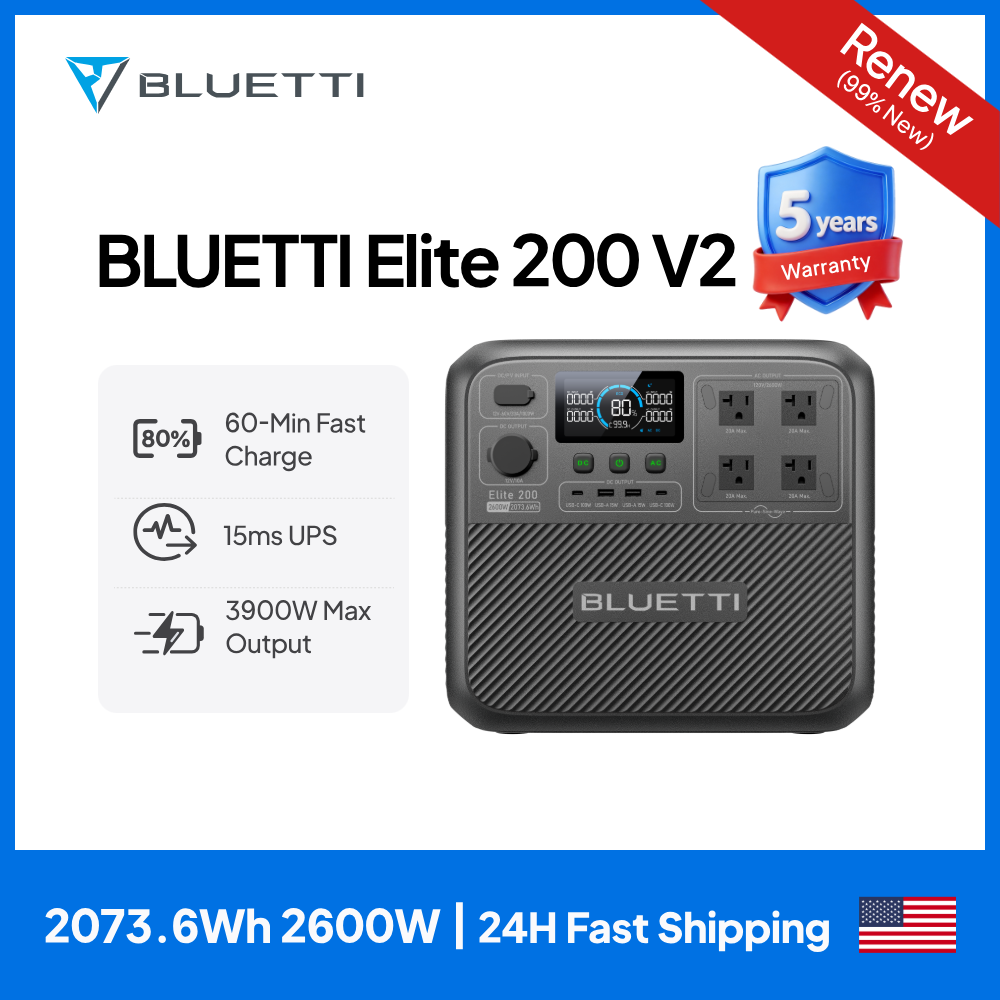 Usb Charger Dynamo - 【Renew】BLUETTI Elite 200 V2 Tragbare Powerstation