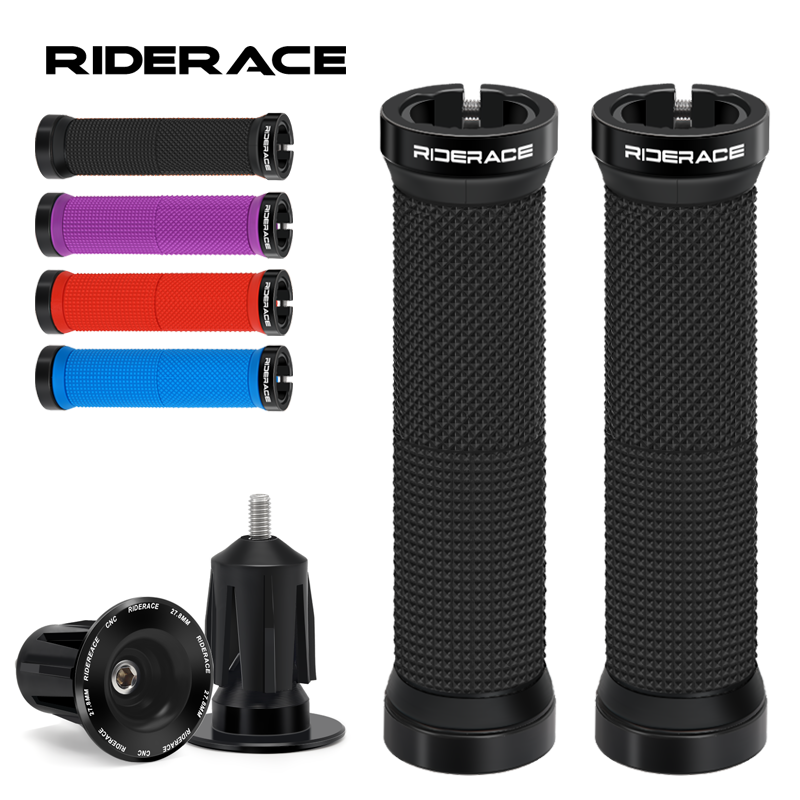 Bell Handlebar Ring - 1 Paar Fahrradgriffe mit Endkappe, Fixie-Lock-on-Ring,