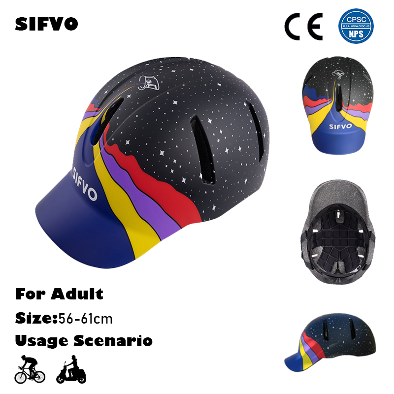 Commute Cycling Helmet - SIFVO Stilvoller Fahrradhelm für Erwachsene, Herren