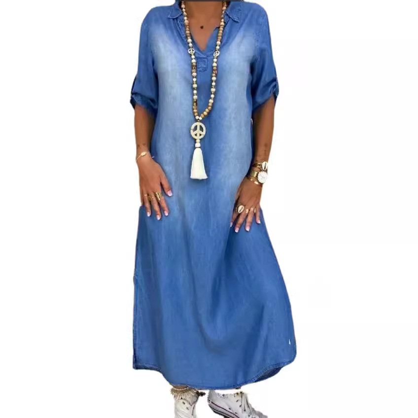 Lockeres Damen-Jeanskleid, gew – Cycling Commute Outfit Bewertung und Preis