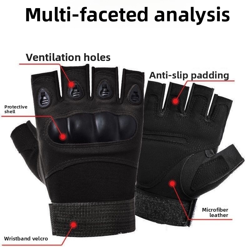Halbfinger-Taktikhandschuhe fü – Cycling Commute Training Bewertung und Preis